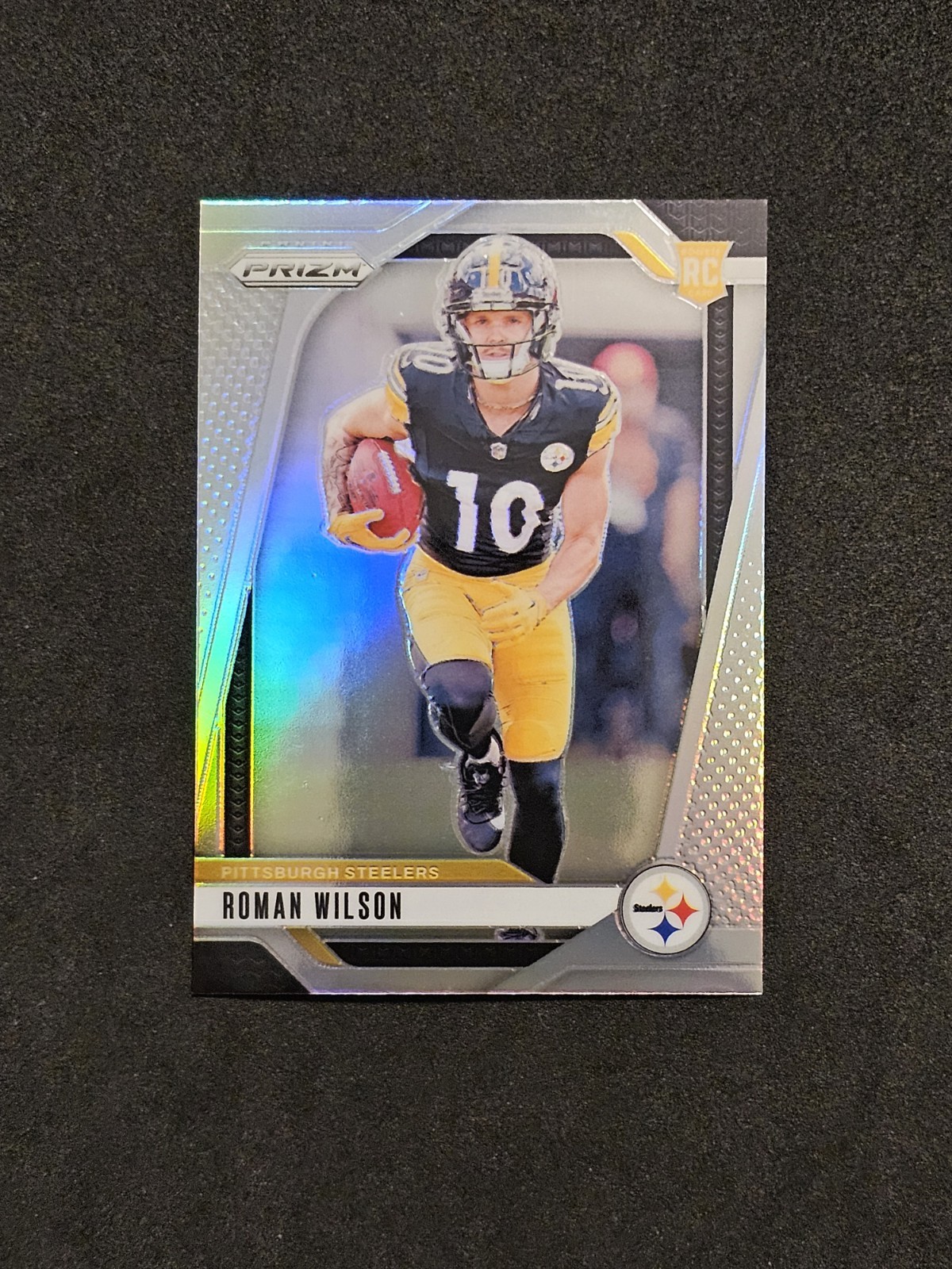 2024 Panini Prizm - Roman Wilson (RC) Rookie Card Silver Prizm #384 Steelers
