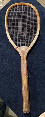 Antique A.J. Reach Vollier Wood Wooden Tennis Racket Racquet Philadelphia PA