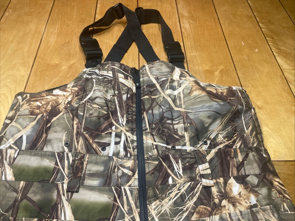 Game Winner Men's Large Insulated Hunting Bib Overalls Advantage Max 4D Camo - Image 4 of 4