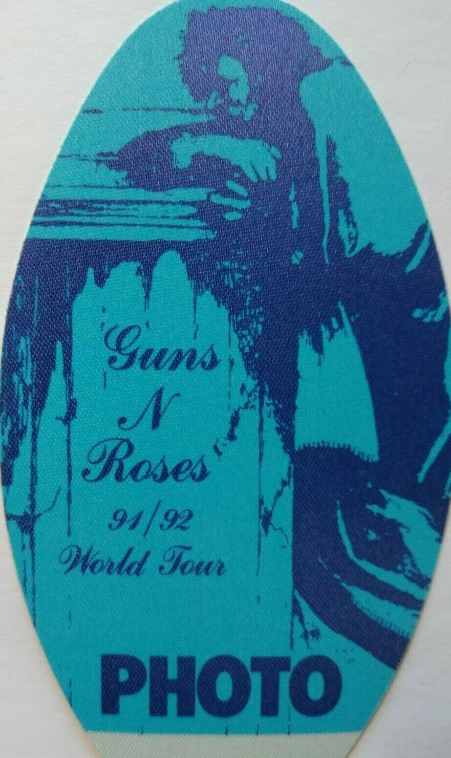 Guns N Roses Use Your Illusion Backstage Pass Original 1992 Hard Rock Music Blue