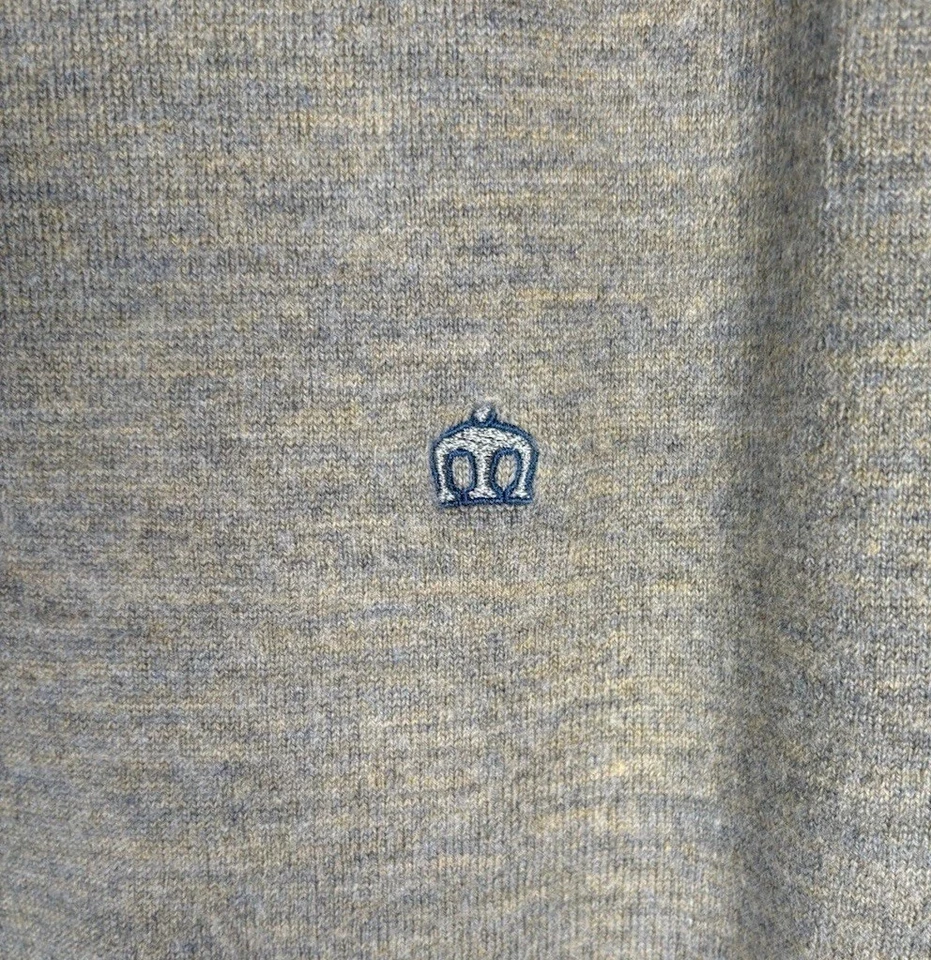 Jersey Merc London para hombre beige mediano 100 % lana merino Flexmerc Foto 3 de 4