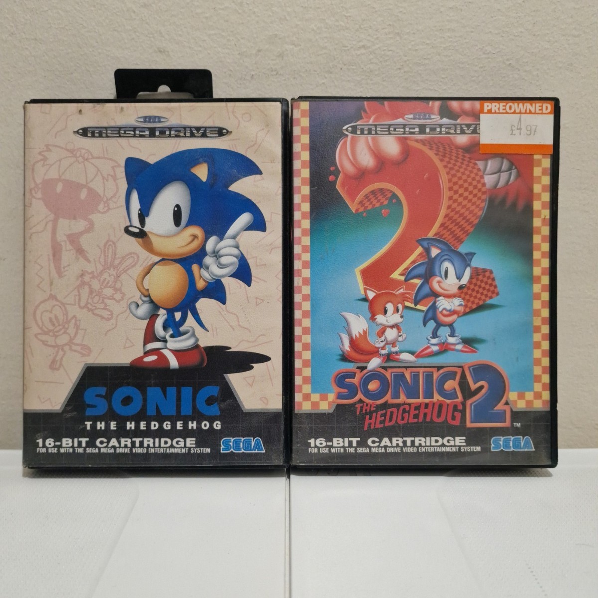 Sonic 1 Sur SEGA Megadrive - Jeu Complet En Bon État (TBE)