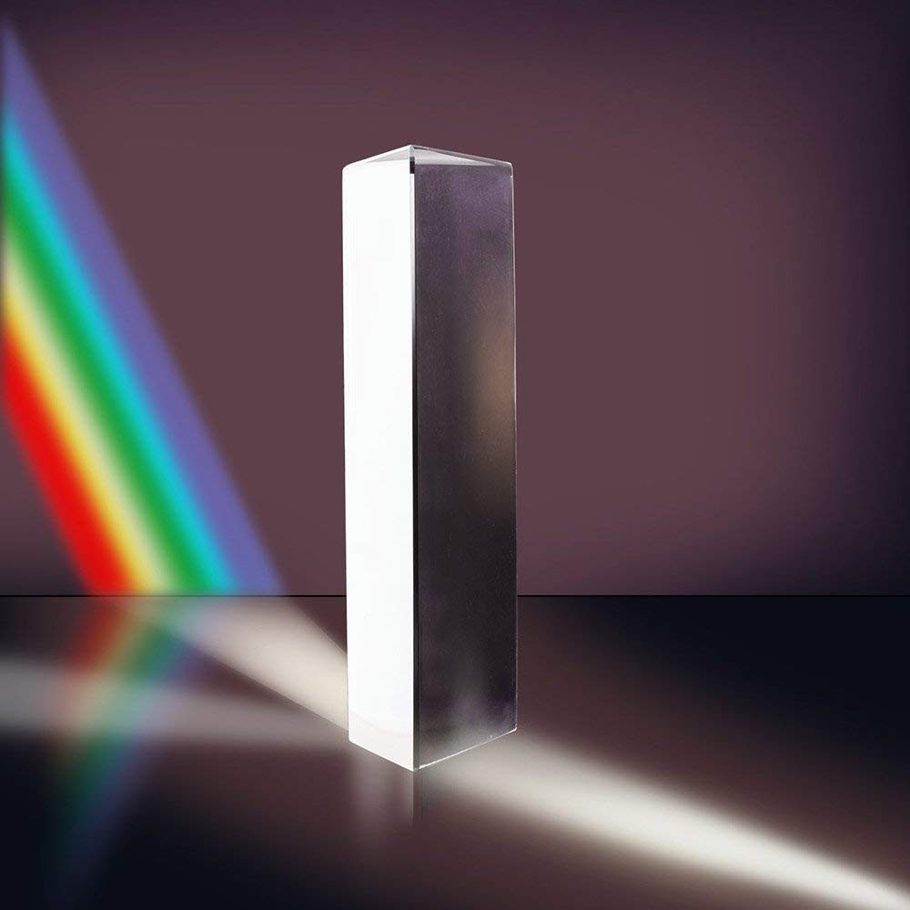 Adwikoso Crystal Optical Glass Triangular Photography 6 inch, Transparent