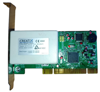 CREATIX POLYMEDIA CTX402_8, 20012562, 56k V.90 PCI Modem | Retro, Vintage