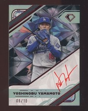 2025 Topps Diamond Icons Yoshinobu Yamamoto Dodgers Red Ink AUTO 8/10