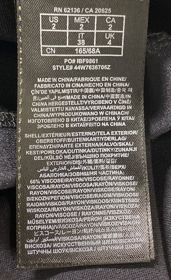 Marciano Women's Black Solid Sleeveless Sheath Dress Size 2 - Image 4 of 4