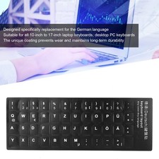 German Keyboard Sticker Replacement Keyboard Sticker for Desktop Computer Laptop