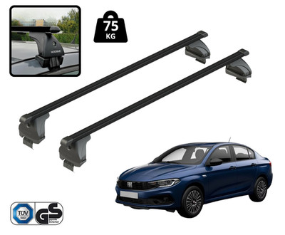 Nordrive Dachträgers Querträger Für Fiat Tipo Limousine 4-türig 2015- 75 kg
