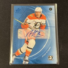 2025-26 Upper Deck SP Game Used #30 Ryan Strome Blue Autograph Anaheim Ducks