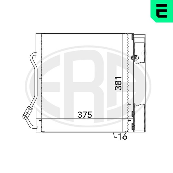 Kondensator Klimaanlage ERA 667042 FüR Fortwo Crossblade City 450 Smart 330 352-image