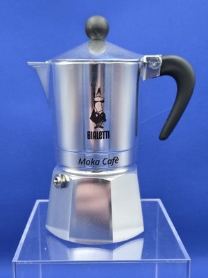 Bialetti 3 Cup Moka Stovetop Espresso Maker - Silver: Aluminum, Manual
