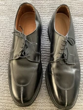 Allen Edmonds Ashton  1608 Black Leather Split Toe Derby Rubber Soles 11.5D