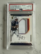 2016 National Treasures Jacoby Brissett RPA /10 Jersey # PSA 10 Pop 1