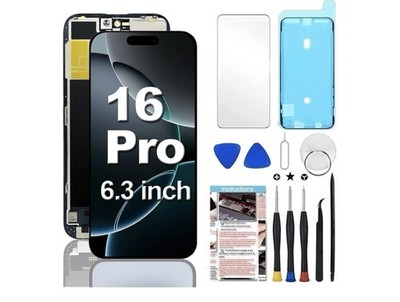 Screen Replacement For iPhone 16 Pro LCD Display Touch Digitizer Repair Kit