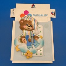 Teddy Beddy Bear Light Wall Switch Cover Plate Single Switchplate for Nursery