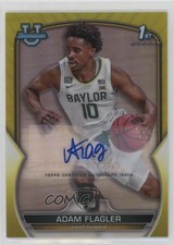 2022 Bowman U Chrome Prospect Yellow Refractor 24/75 Adam Flagler #16 Auto t4l