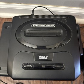 Sega Genesis Black Video Game Console Untested and Sega -CD