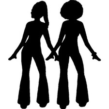 Timbro in gomma non montato 'Disco Dancers' (RS032230)