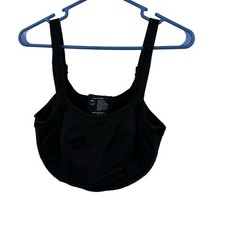 Soma Sport size 36D black sports bra Max Support Underwire hook and eye closure