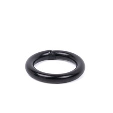 50 - Country Brook Design 3/4 Inch Black Powder Coated Welded Heavy O-Rings