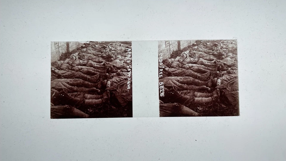 50 Vues Stereo 45x107 Plaques de verre GUERRE 14/18 - STEREOSCOPIQUE WWI - Photo 4/4