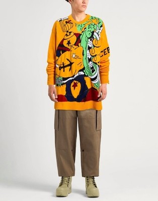 igusa 193 APPLE PIE SWEATSHIRT 黄色 トレーナー ICEBERG® x POPEYE™ Intarsia-Knit Sweater | Medium | eBay