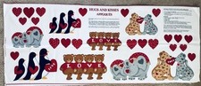 Fabric Appliqu s Hugs Kisses Hearts Valentine Bears Puppies Penguins Elephant