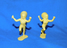 Marx 1950's Fort Apache vintage indians chiefs 2  2 1/4 inches