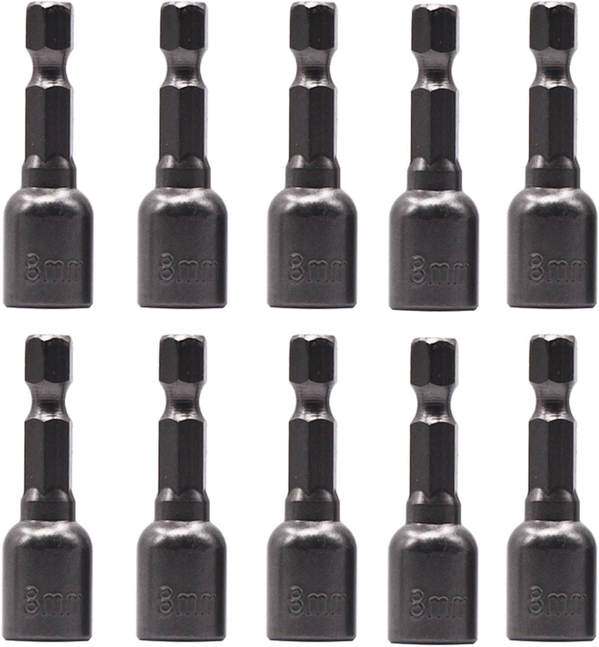 Hex Magnetic Power 8Mm 5/16 Socket Adapter Drill Bit Nut Driver Set 1/4 Inch Hex