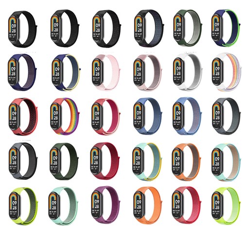 Pour Xiaomi Mi Band 10 9 NFC Montre Connectée Silicone/Métal/Nylon/Cuir Bracelet - Photo 8/452