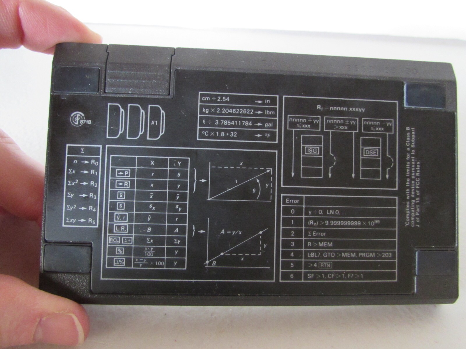 Vintage HP 11C RPN Scientific Calculator Made in the USA Clean Battery