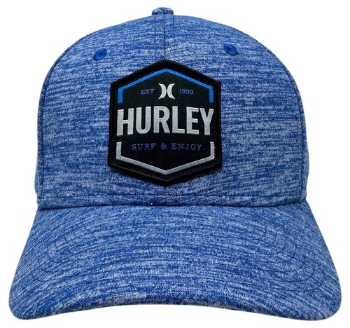 Gorra para hombre Hurley Wilson elástica ajuste flexible en S/M azul jaspeado - Imagen 2 de 4