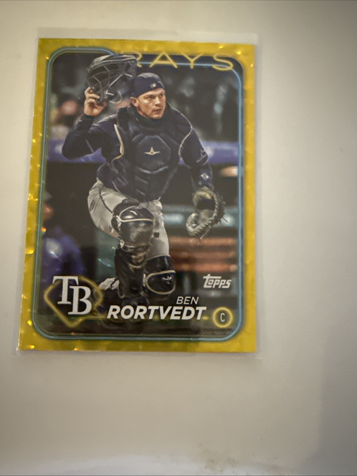 2024 Topps Update Series - Ben Rortvedt #US234 Yellow Crackle Foilboard ...