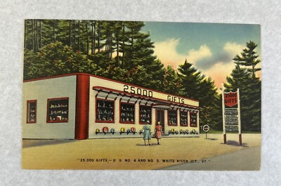 Vintage White River Junction, Vermont Postcard 