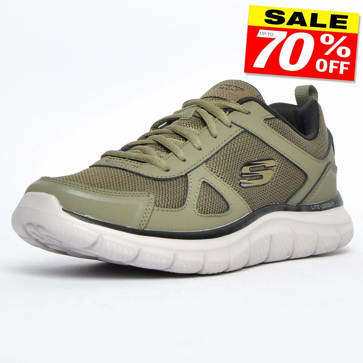 Skechers Track Mens MEMORY FOAM Trainers Fitness Gym Running Shoes