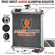 Fit Kubota U25S U25-3S Excavator Aluminum Radiator D1703 RB41142300,RB411-42300