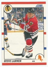 STEVE LARMER 1990-91 SCORE CARD NM-MT+/NM-MT CONDITION