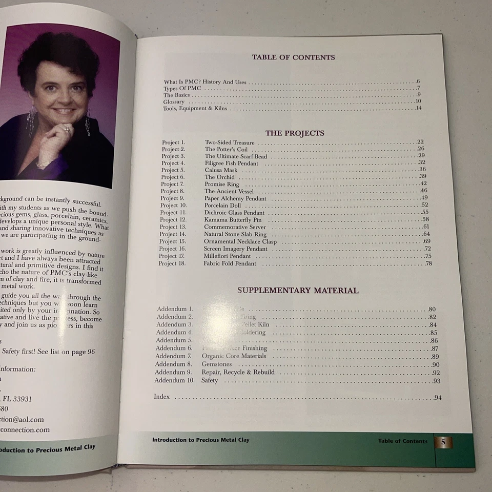 Introduction to Precious Metal Clay by Mary Ann Devos Hardcover - Image 2 of 4