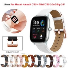 Women Watch Strap for Amazfit GTS 3 2 4 Mini 2e Bip U Pro GTR 42mm Leather Band