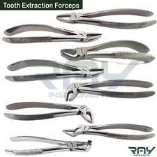 Tooth Extracting Extraction Forceps Upper & Lower Molars Dental Surgery Pliers