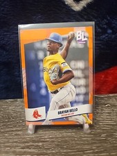 2024 Big League Base Common Electric Orange Foil # 26 Brayan Bello