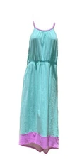 SO Girls Blue Strappy Cami Midi Maxi Long Sun Dress for Beach Pool Size XL (16)