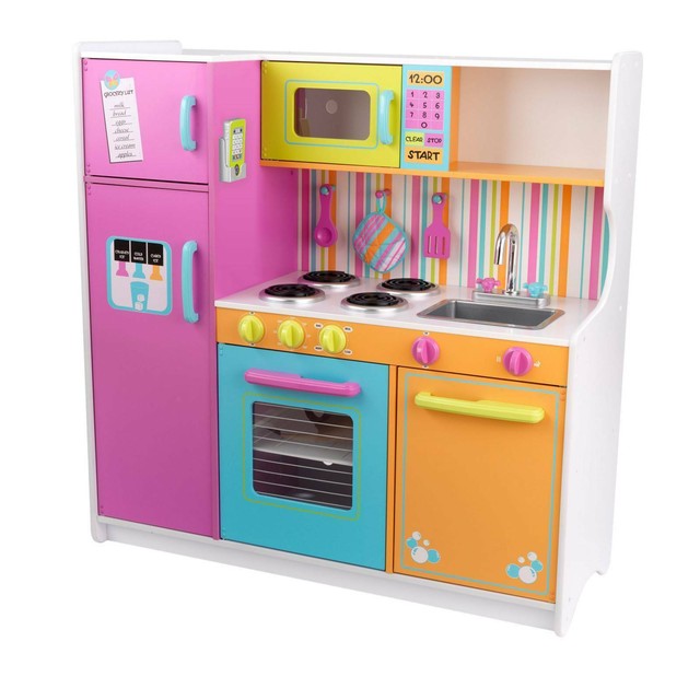 Kidkraft Deluxe Big And Bright Toy Kitchen 53100 For Sale Online
