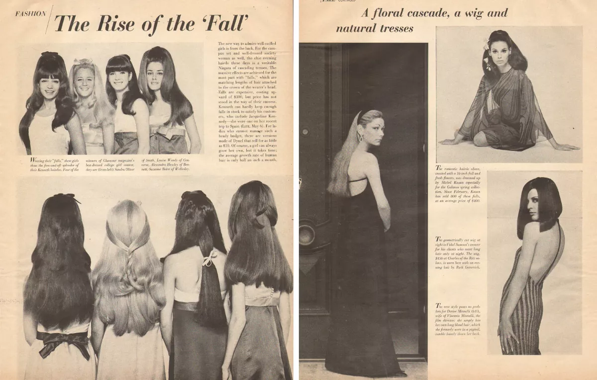 Hair top pieces 1960s