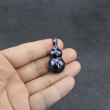 Titanium Damascus Gourd Pill Case Holder Container Box Waterproof Keychain EDC