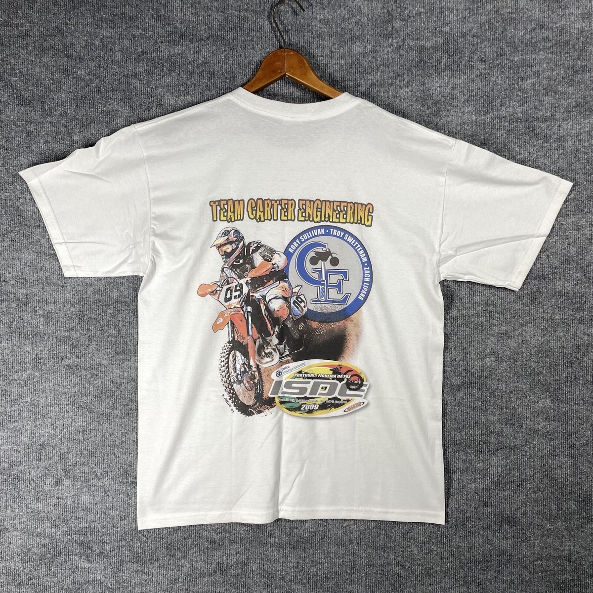 VINTAGE International Six Days Enduro T Shirt Motorcycle Race