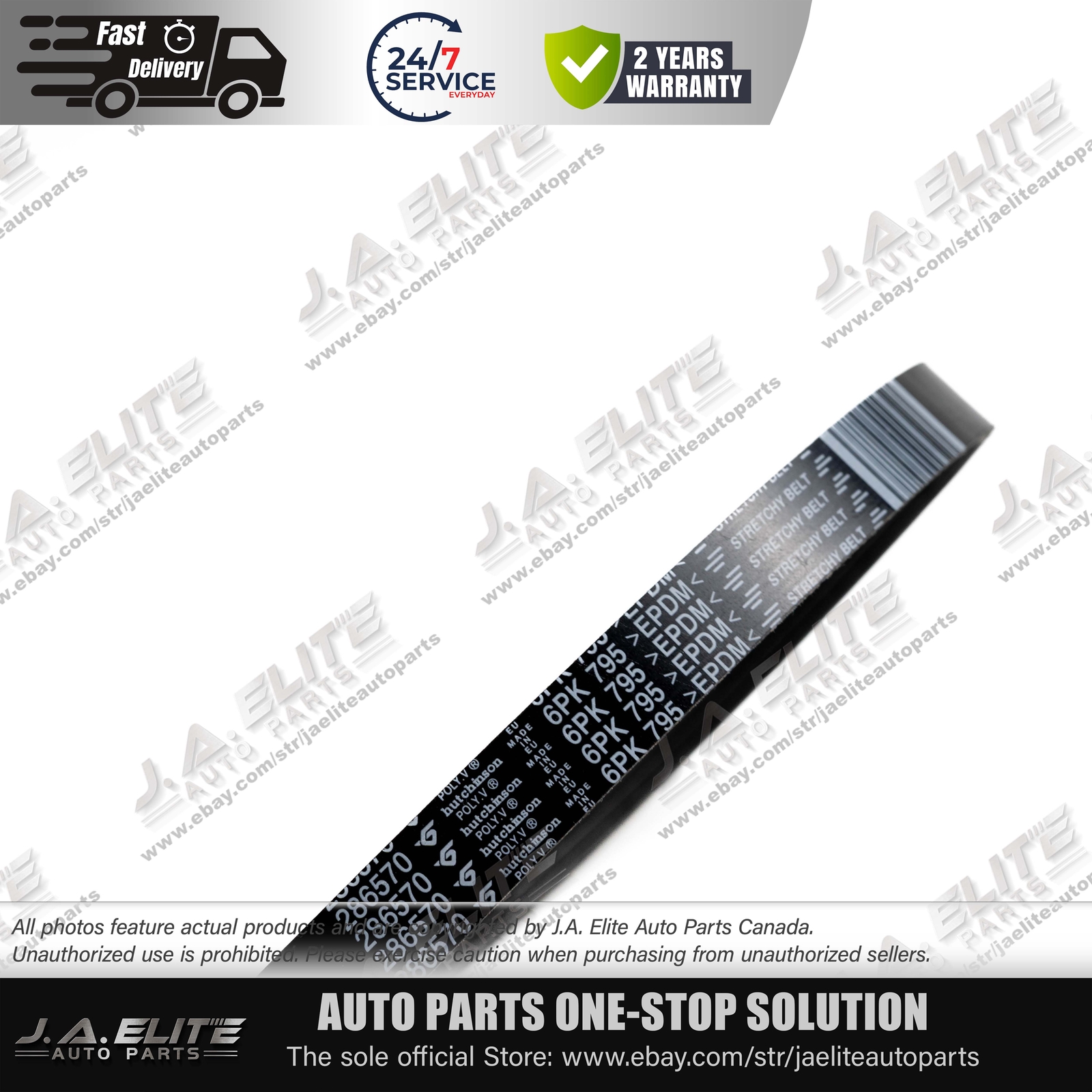 Genuine Alternator Belt for Maserati Quattroporte, Levante, Ghibli | 243857