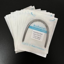 10 Packs Dental Orthodontic Stainless Steel Arch Wires Rectangular Ovoid/Natural