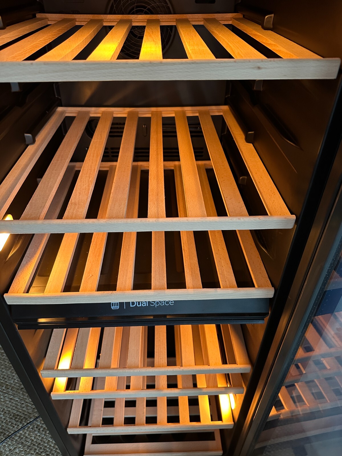 Haier HWS77GDAU1 Black Dual Zone Wine Cooler in MINT condition