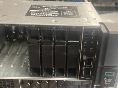 HPE Proliant DL380 GEN10 Server CTO. NO MEMORY. RAILS. RISERS. 8SFF P20249-B21